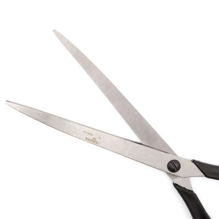 Ножницы канцелярские KARMET стальные с удобными пластиковыми ручками и винтом для регулировки хода 21 см