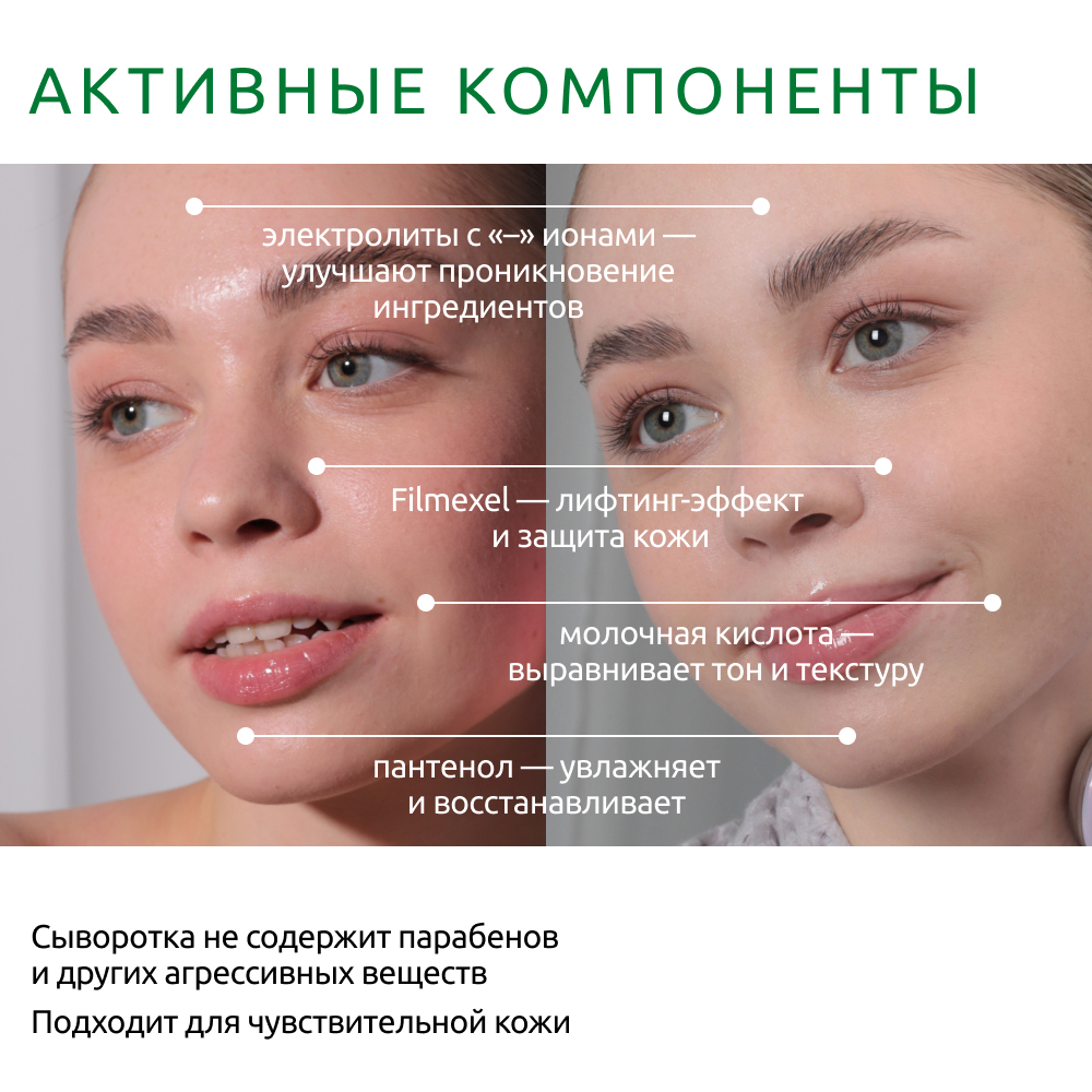 Лифтинг-сыворотка ReadySkin Care Ionica с электролитами для всех типов кожи 50 мл - фото 5