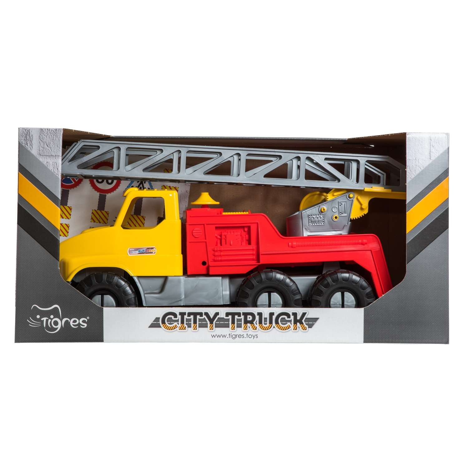 Машина TIGRES Пожарная City Truck 50 см в коробке 39367 - фото 2