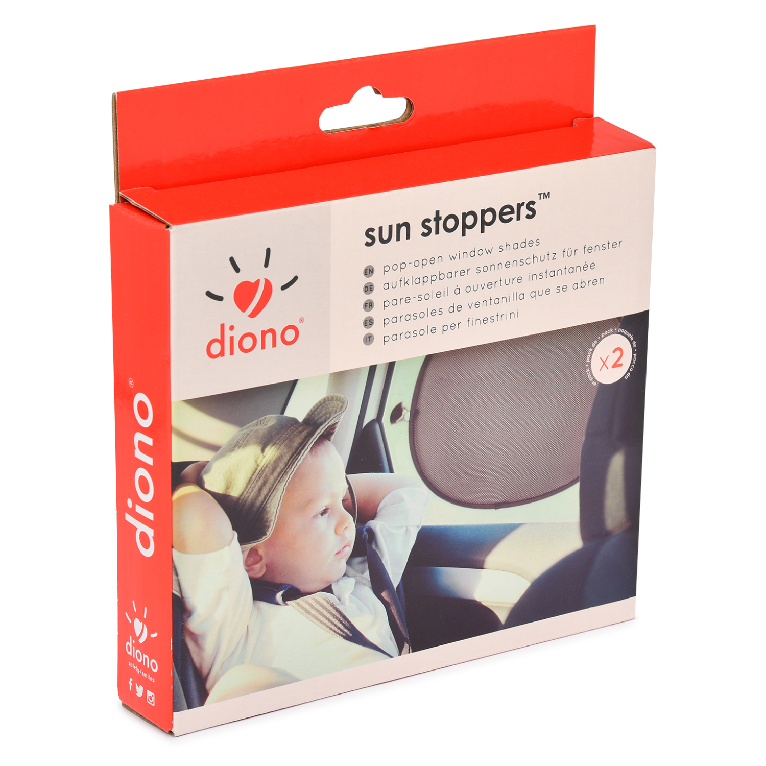 Защитные шторки Diono 2 шт Sun Stoppers - фото 2