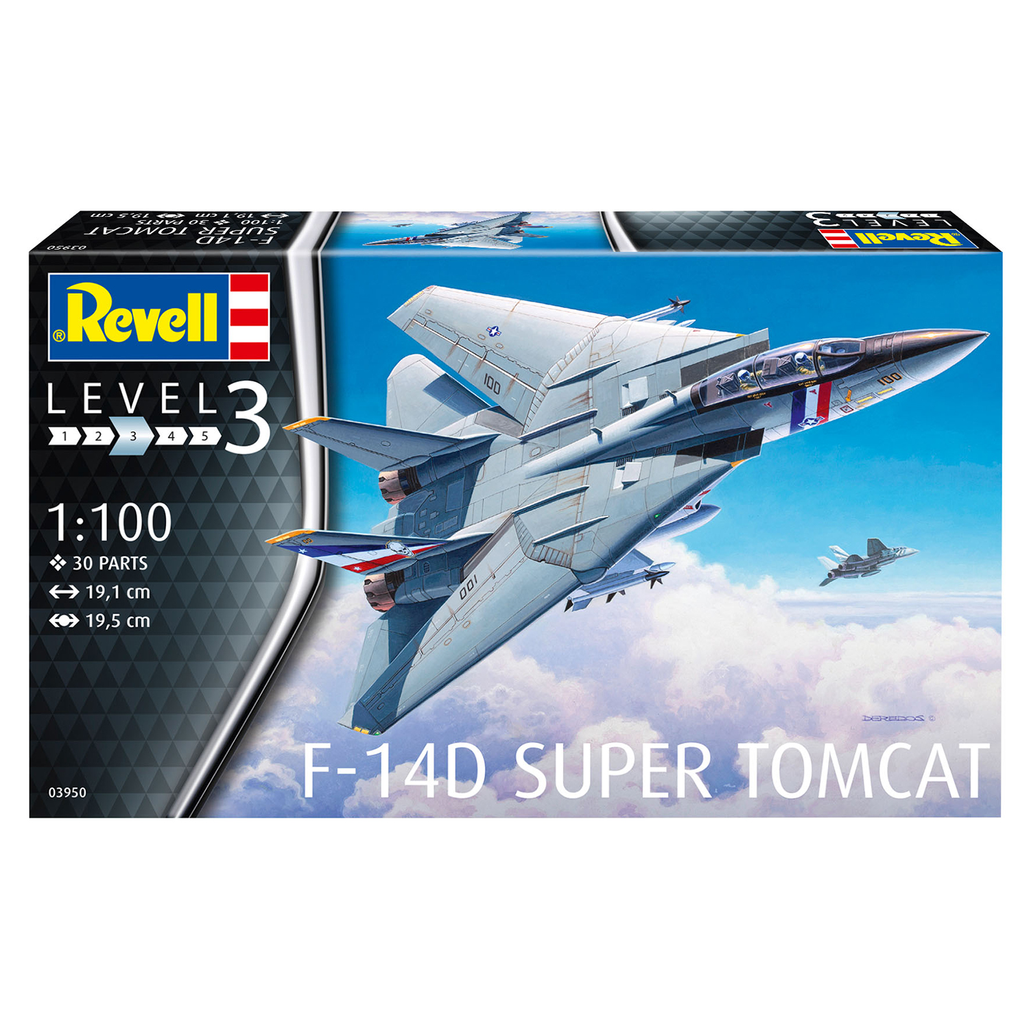 Сборная модель Revell Палубный истребитель F-14D Super Tomcat 03950 - фото 4