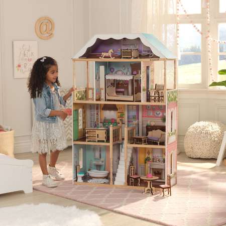 Кукольный домик  KidKraft Шарллота с мебелью 14 предметов 65956_KE