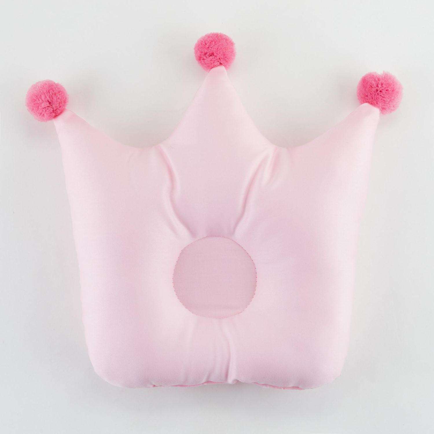 Подушка Крошка Я Корона розовая - фото 1