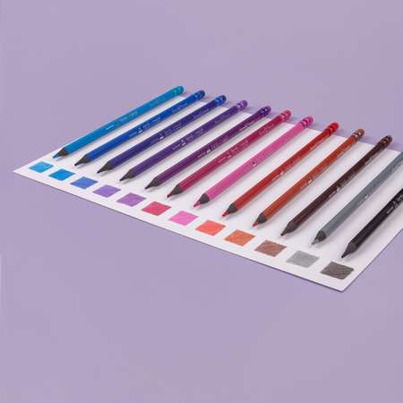 Карандаши цветные Bruno Visconti Рисуй Стирай пластиковые с точилкой 18 цветов
