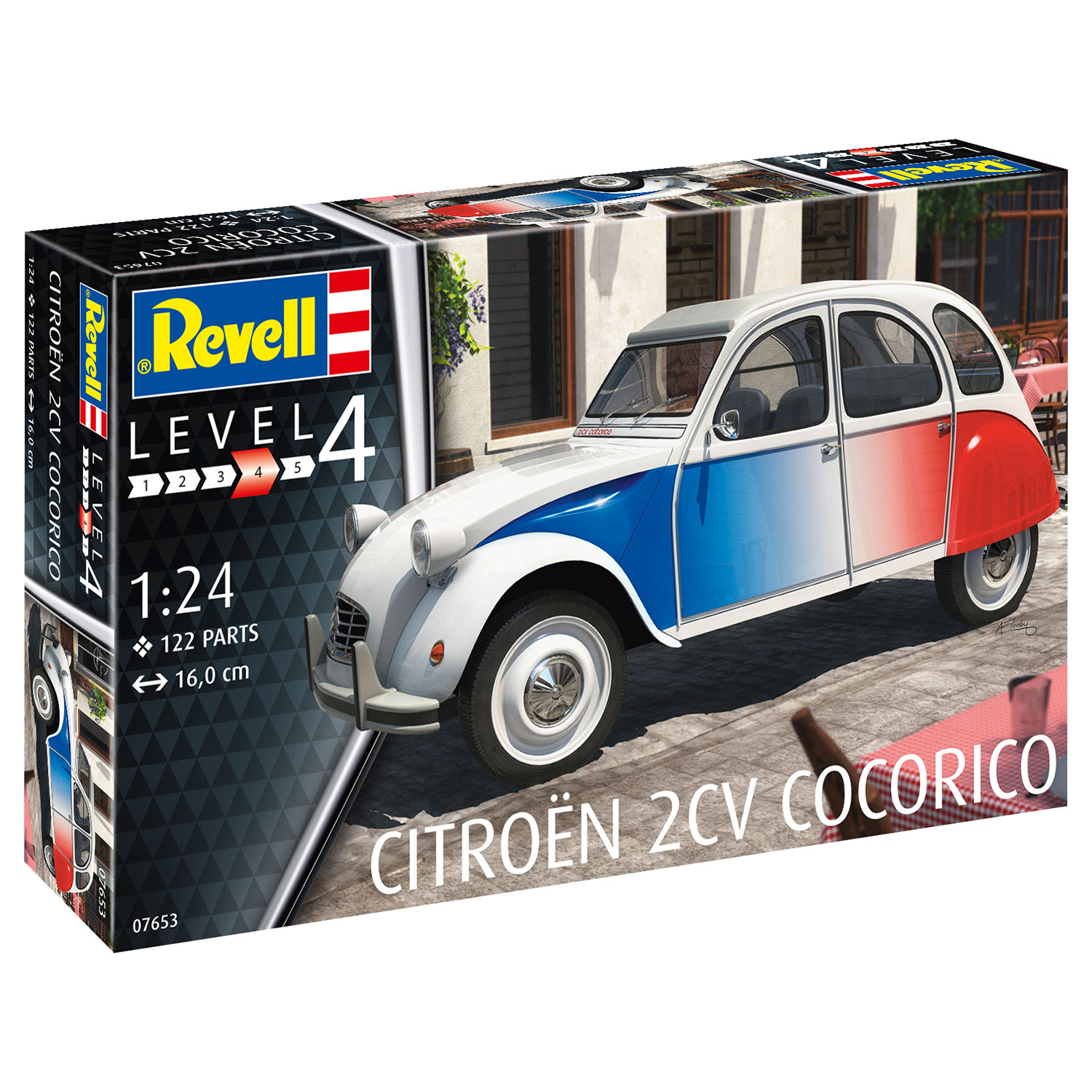 Сборная модель Revell Микролитражный автомобиль Citroen 2 CV Cocorico 07653 - фото 4