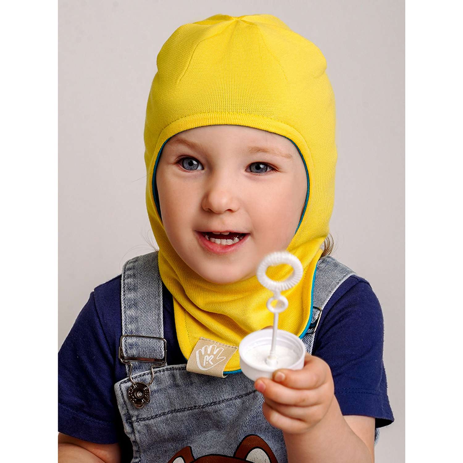 Шапка-шлем Prikinder U-A_221079 Цвет: Желтый/голубой - фото 18
