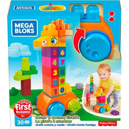 Конструктор Mega Bloks Жираф с цифрами GFG19