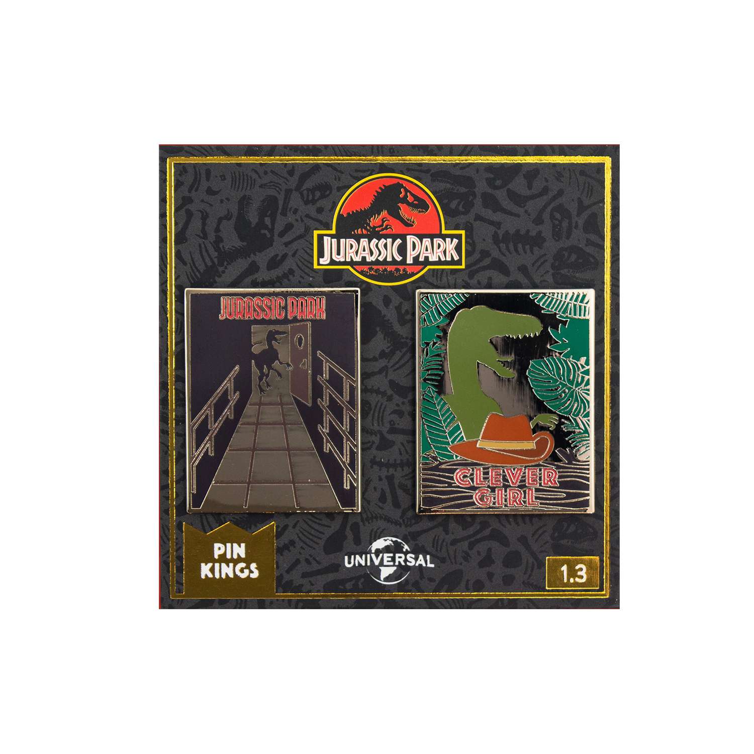 Набор значков Jurassic Park Парк юрского периода 2 шт - фото 2