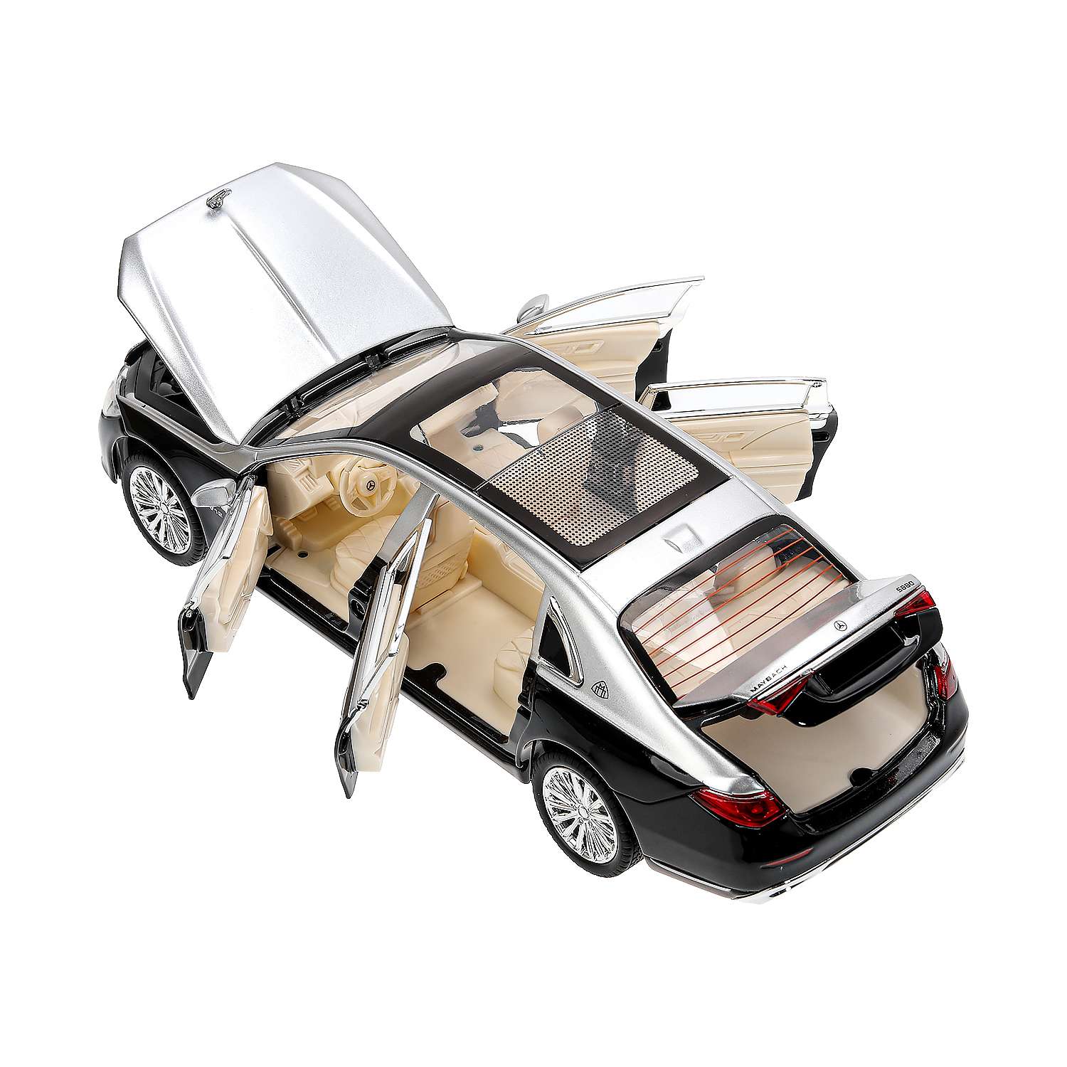 Автомобиль Huada Toys Mercedes Benz 1:24 черный 384070 - фото 11