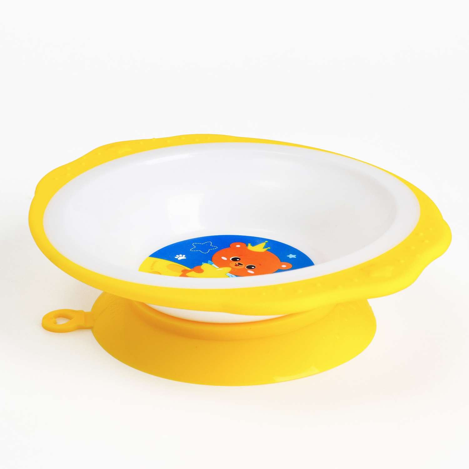 Набор детской посуды Mum and Baby «Мишка принц» тарелка на присоске 250 мл вилка ложка - фото 4