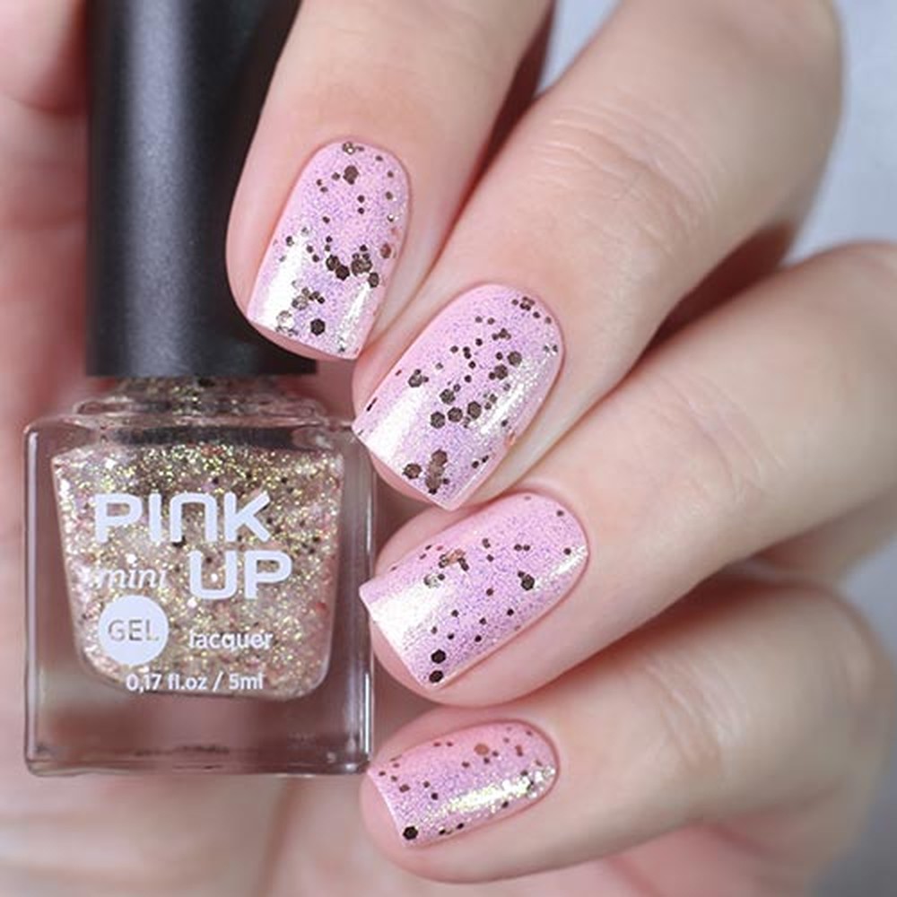 Лак для ногтей Pink Up mini gel с эффектом геля тон 61 5 мл - фото 4