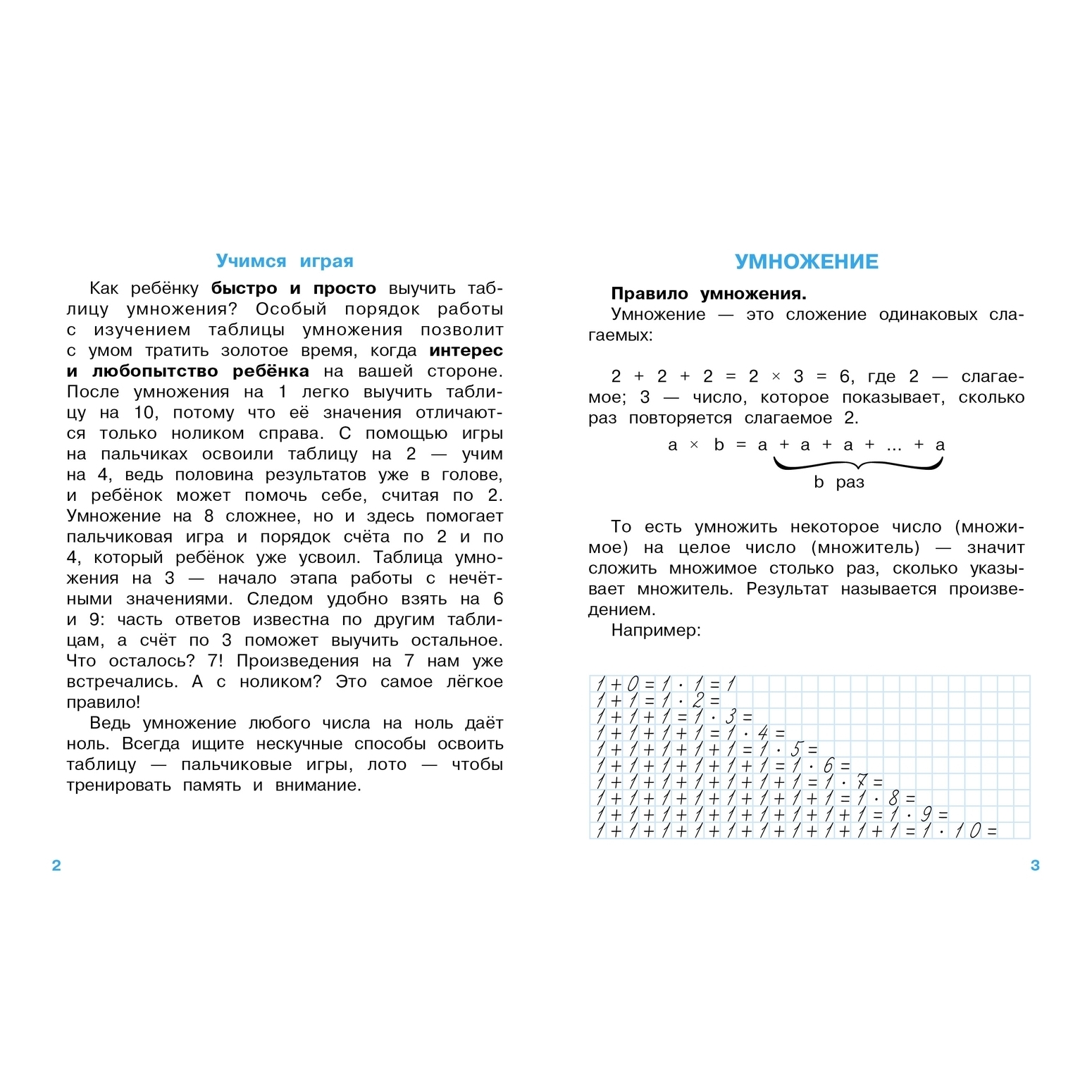 Книга СТРЕКОЗА Учим таблицу умножения для начальной школы купить по цене  135 ₽ в интернет-магазине Детский мир