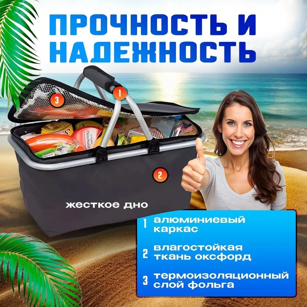 Сумка холодильник термосумка CASTLELADY для бутылочек и ланча - фото 2