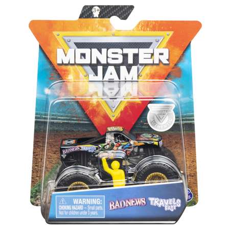 Машинка Monster Jam 1:64 BadNews Travels Fast 6044941/20116895