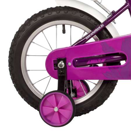 Велосипед 14 MAPLE пурпурный NOVATRACK тормоз ножной