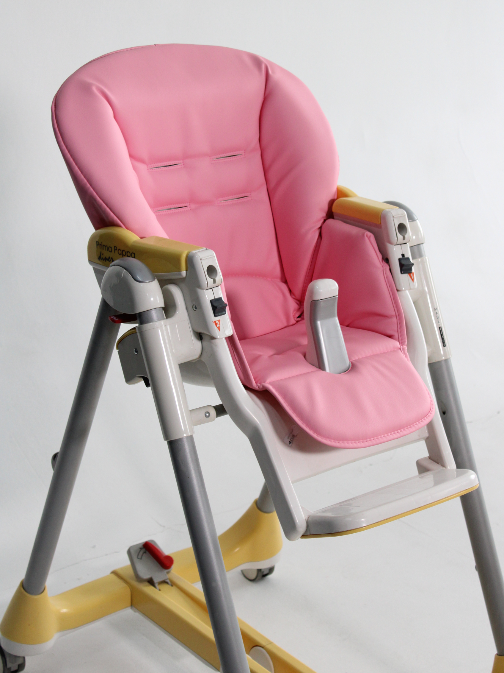 Чехол из экокожи Чехольчик ОК на стульчик для кормления Peg perego Prima Pappa Diner розовый - фото 3