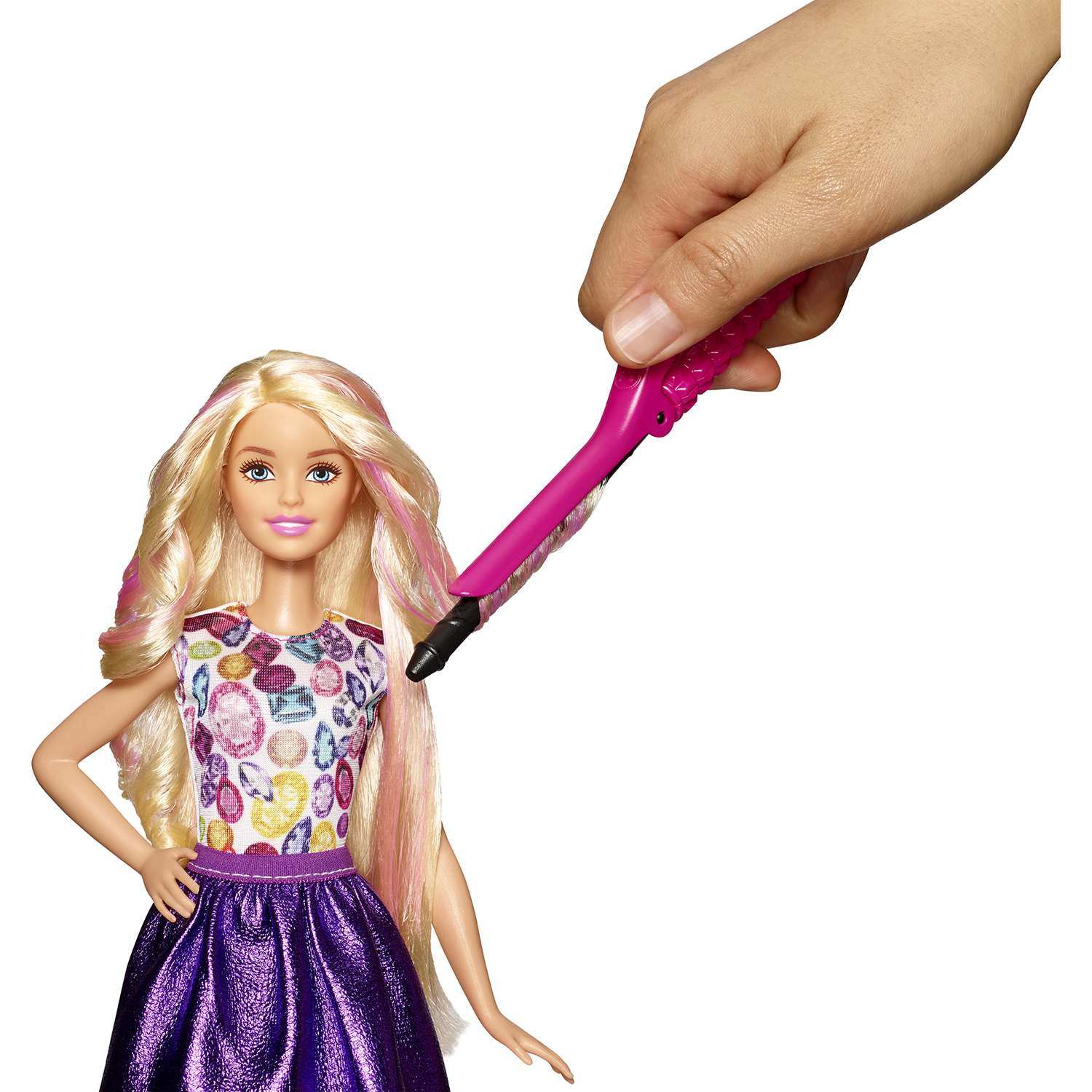 Набор игровой Barbie Цветные локоны DWK49 - фото 5
