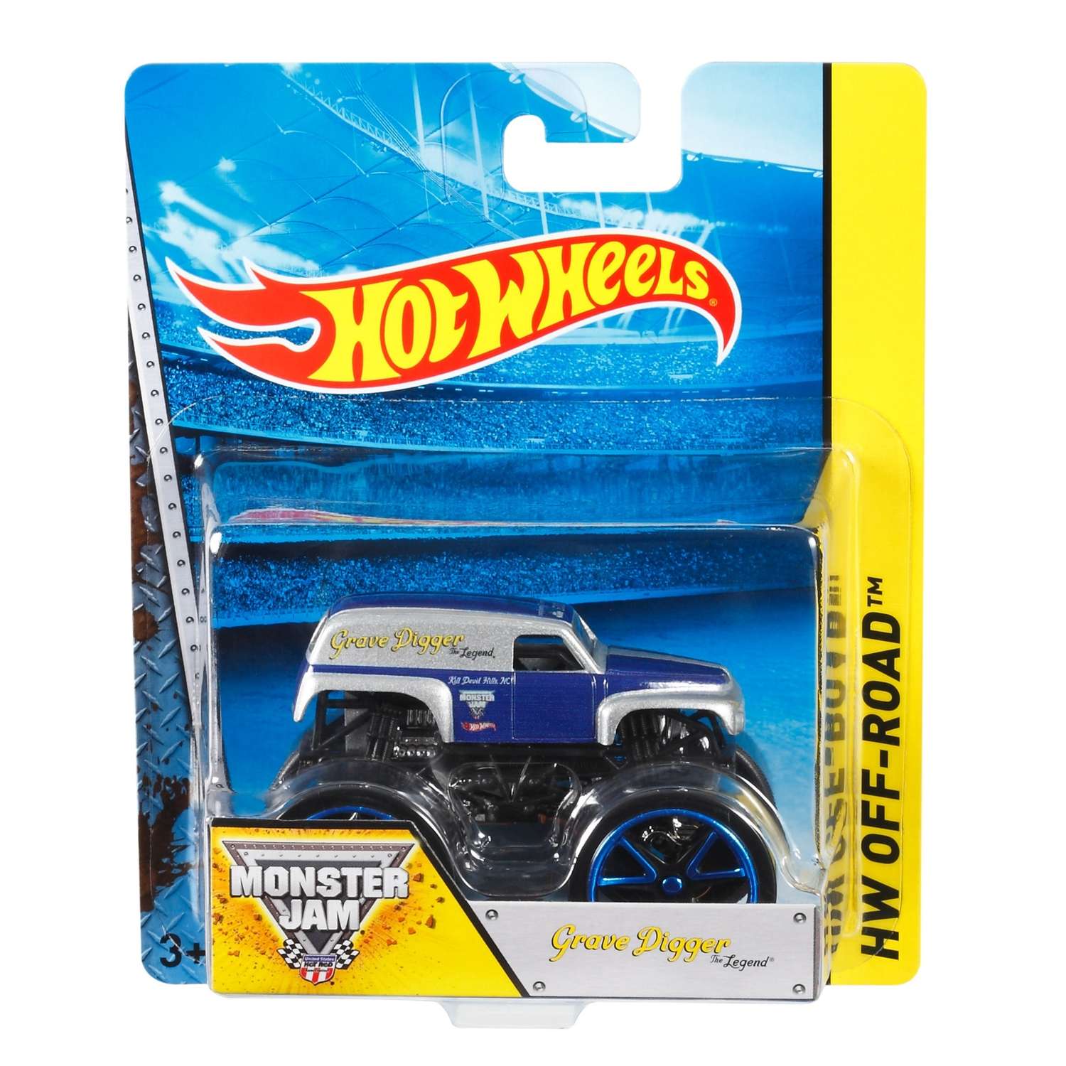 Машинка Hot Wheels Monster Jam Grave Digger 1:64 (BHP47) BHP37 - фото 2