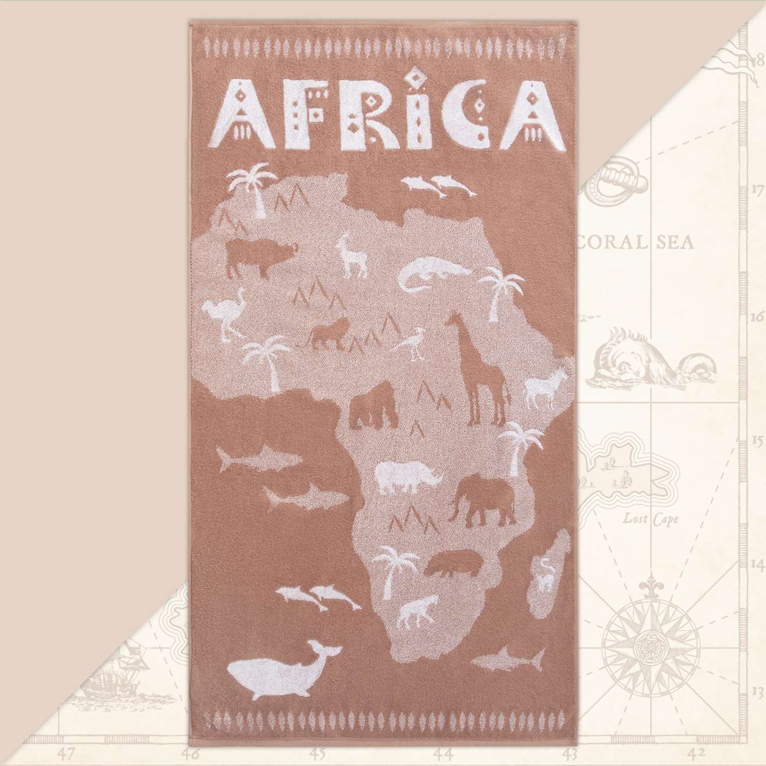 Полотенце Этель Africa 70х130 - фото 2