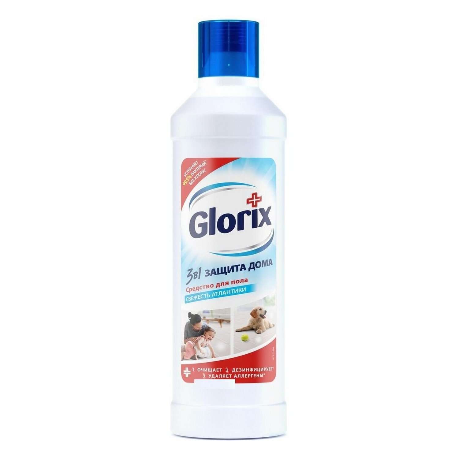Средство для мытья пола Glorix свежесть Атлантики 1л - фото 1