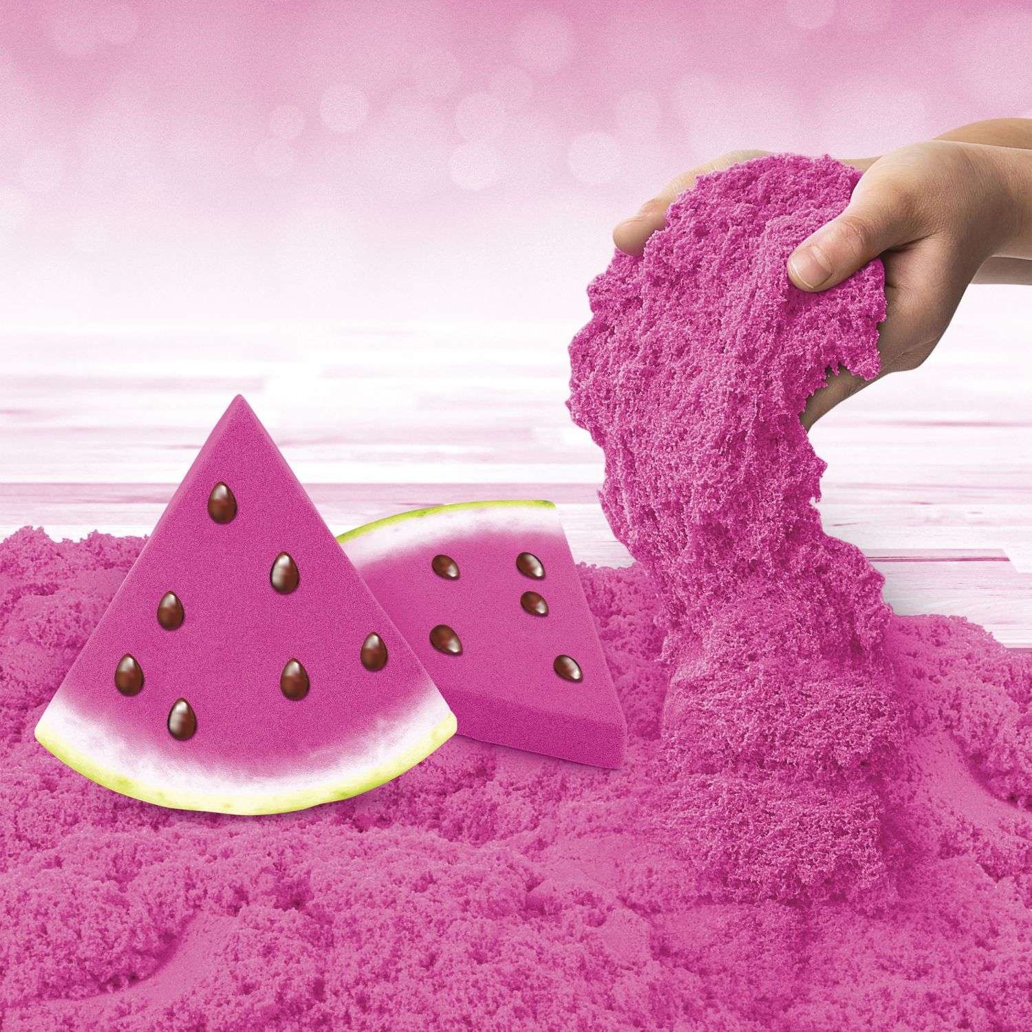 Песок для лепки Kinetic Sand Watermelon Burst ароматизированный 227г 6053900/20124653 - фото 4