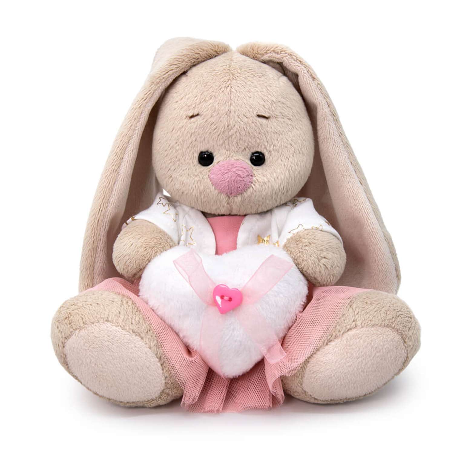 Мягкая игрушка BUDI BASA Зайка Ми с белым сердечком 15 см BB98326 - фото 4