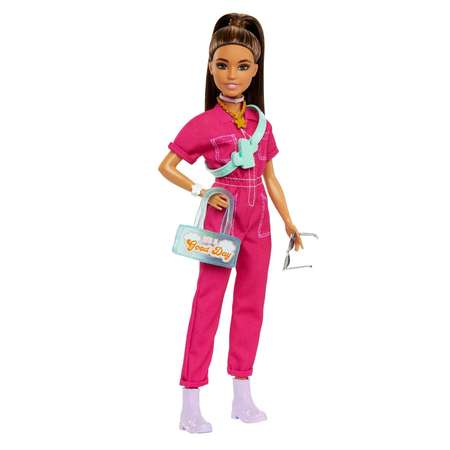 Кукла Barbie Day and Play Fashion Розово-голубой комбинезон HPL76