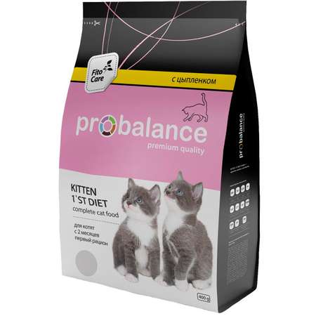 Корм сухой ProBalance 1st Diet для котят с цыпленком 400 г