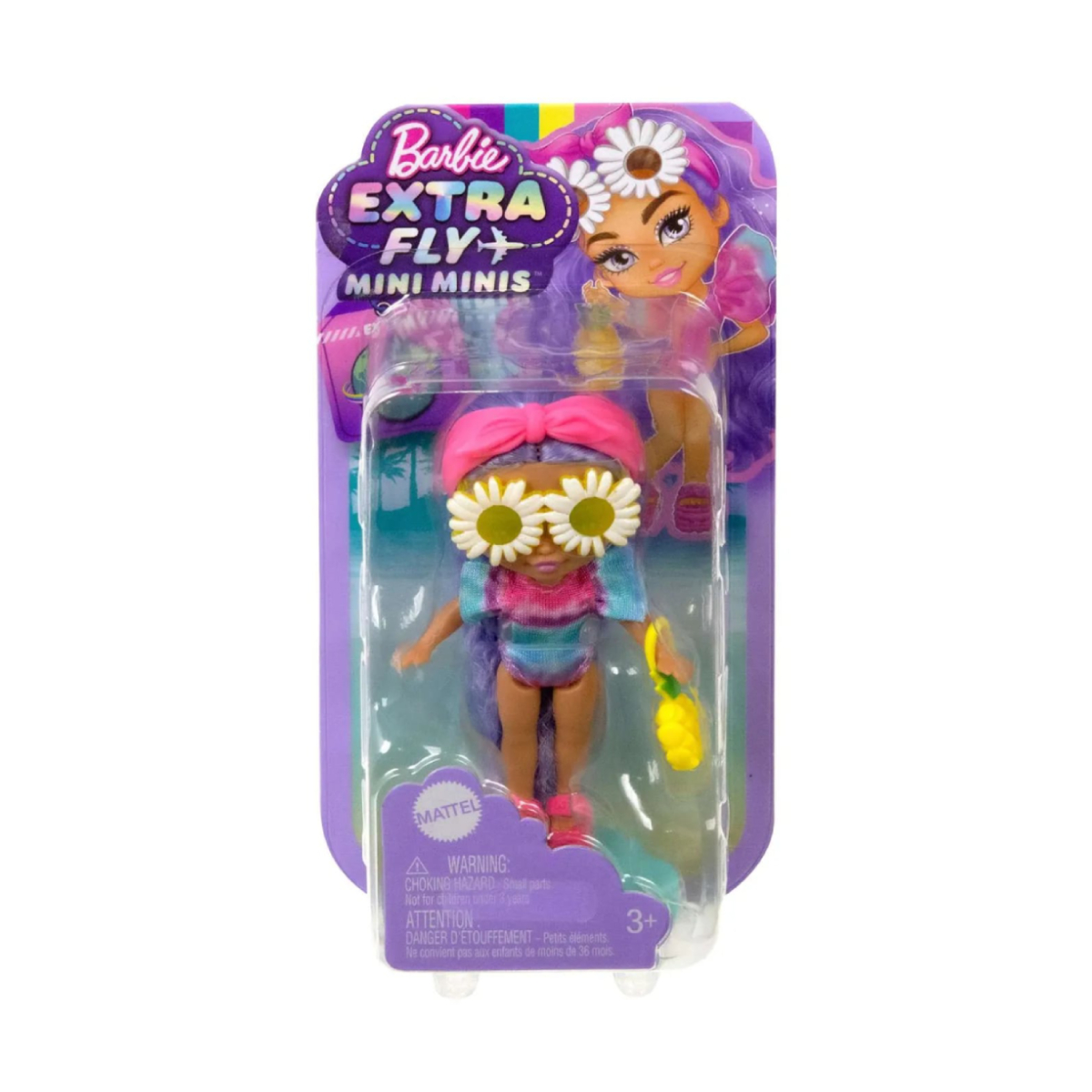 Игровой набор с куклой Barbie Extra Fly Mini Minis Beach HPN06 00-00019140 - фото 1