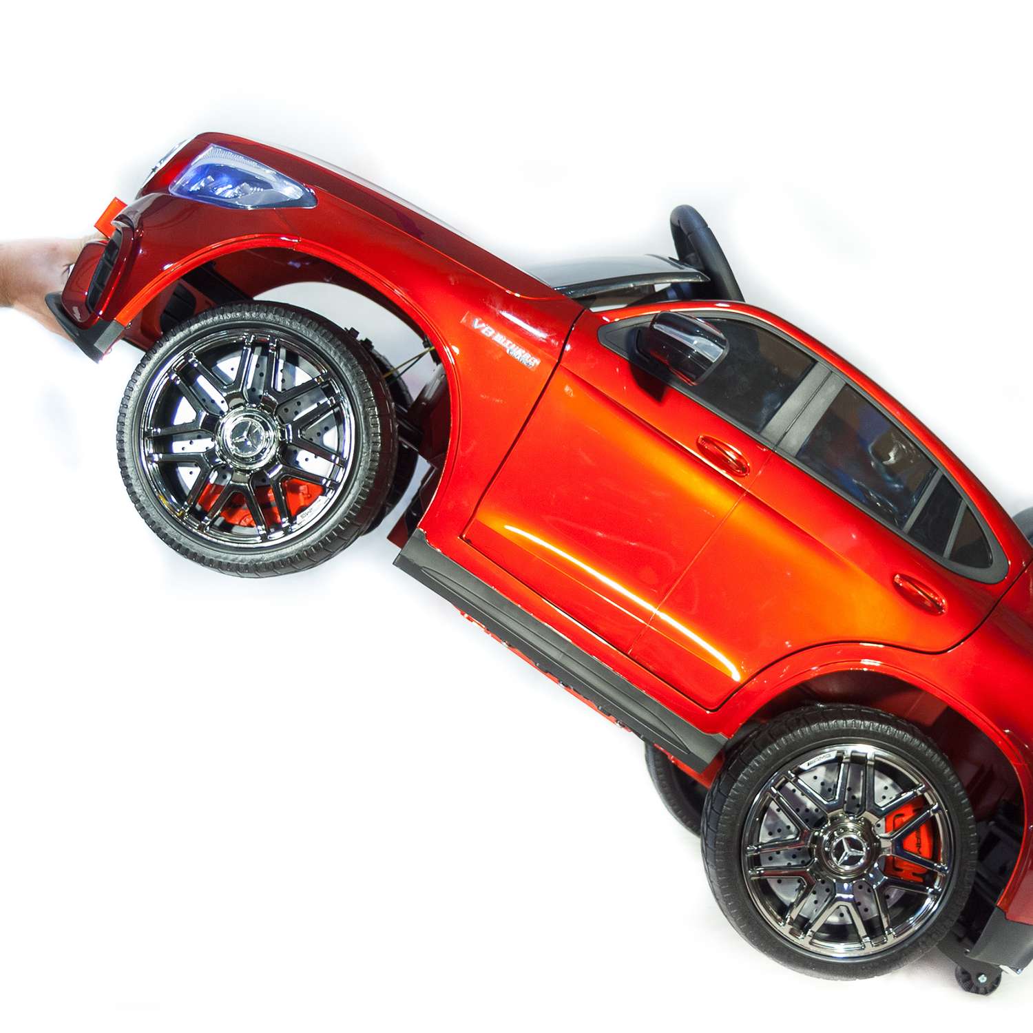 Электромобиль TOYLAND Джип Mercedes Benz GLC 63S Coupe красный - фото 10