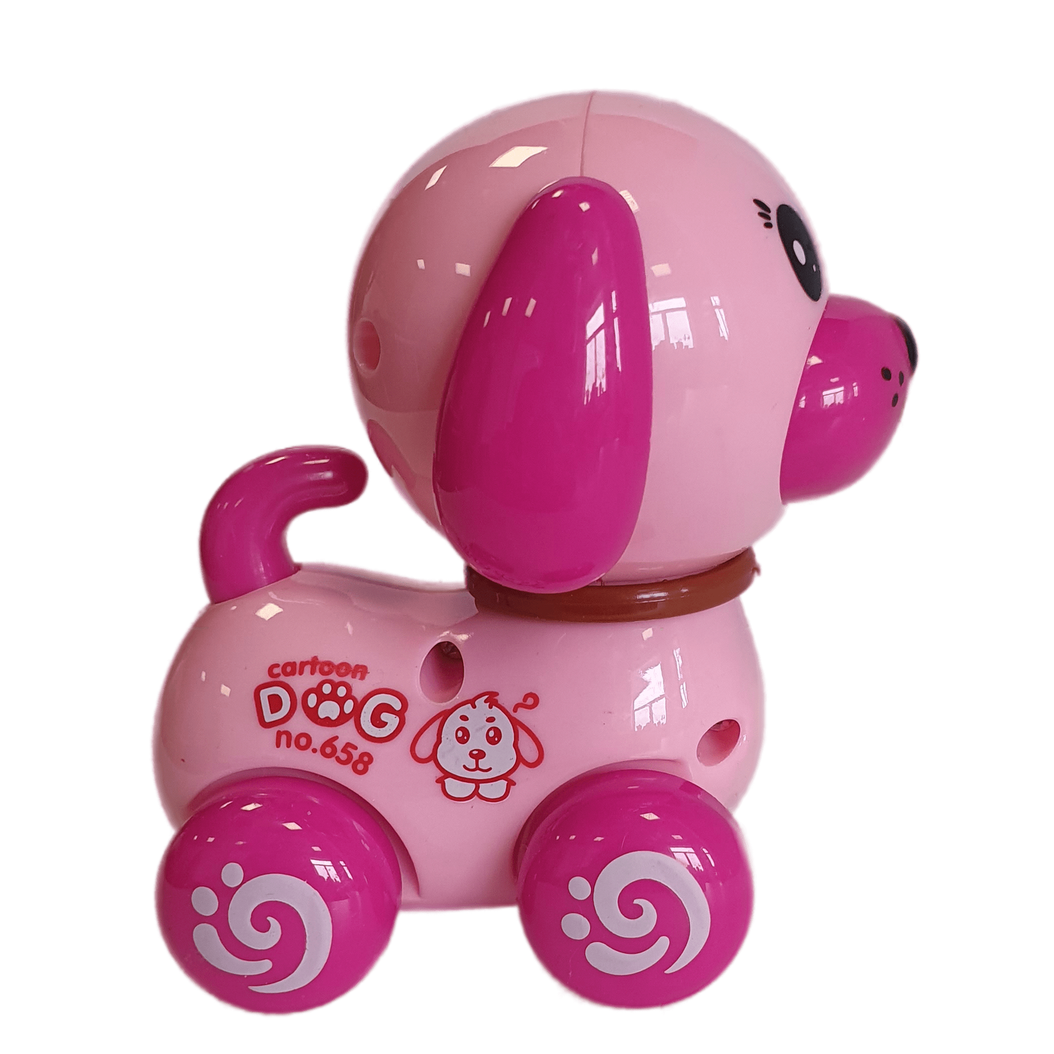 Игрушка Uviton заводная собачка розовая - фото 6