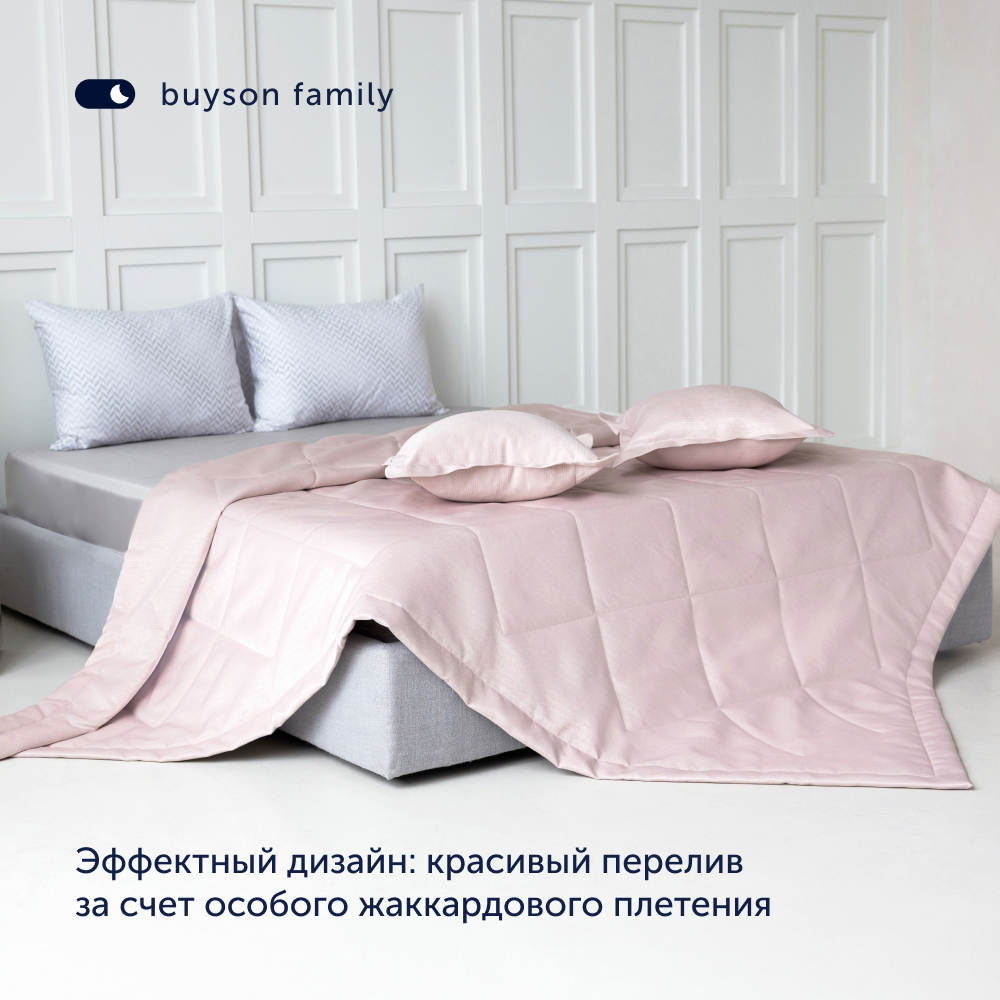 Комплект покрывало + наволочка buyson BuyFlora Rose 240х260/45х45 см - фото 2