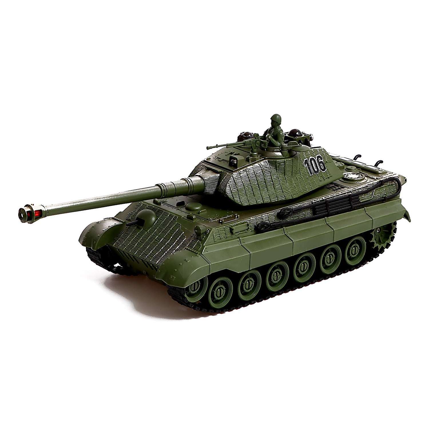 Танковый Автоград бой Т90 vs Tiger на радиоуправлении 2 танка свет и звук - фото 7