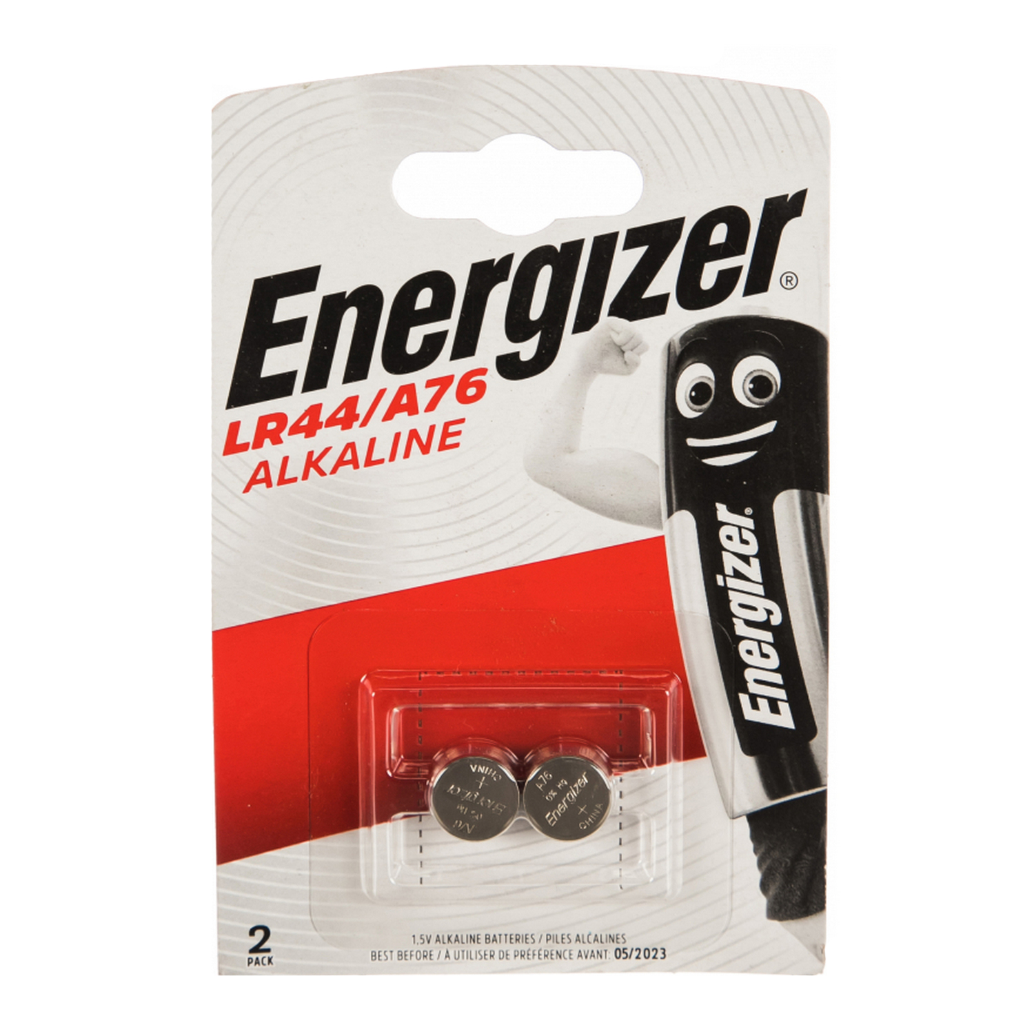 Батарейка ENERGIZER Alkaline LR44/A76 FSB 2 шт - фото 1