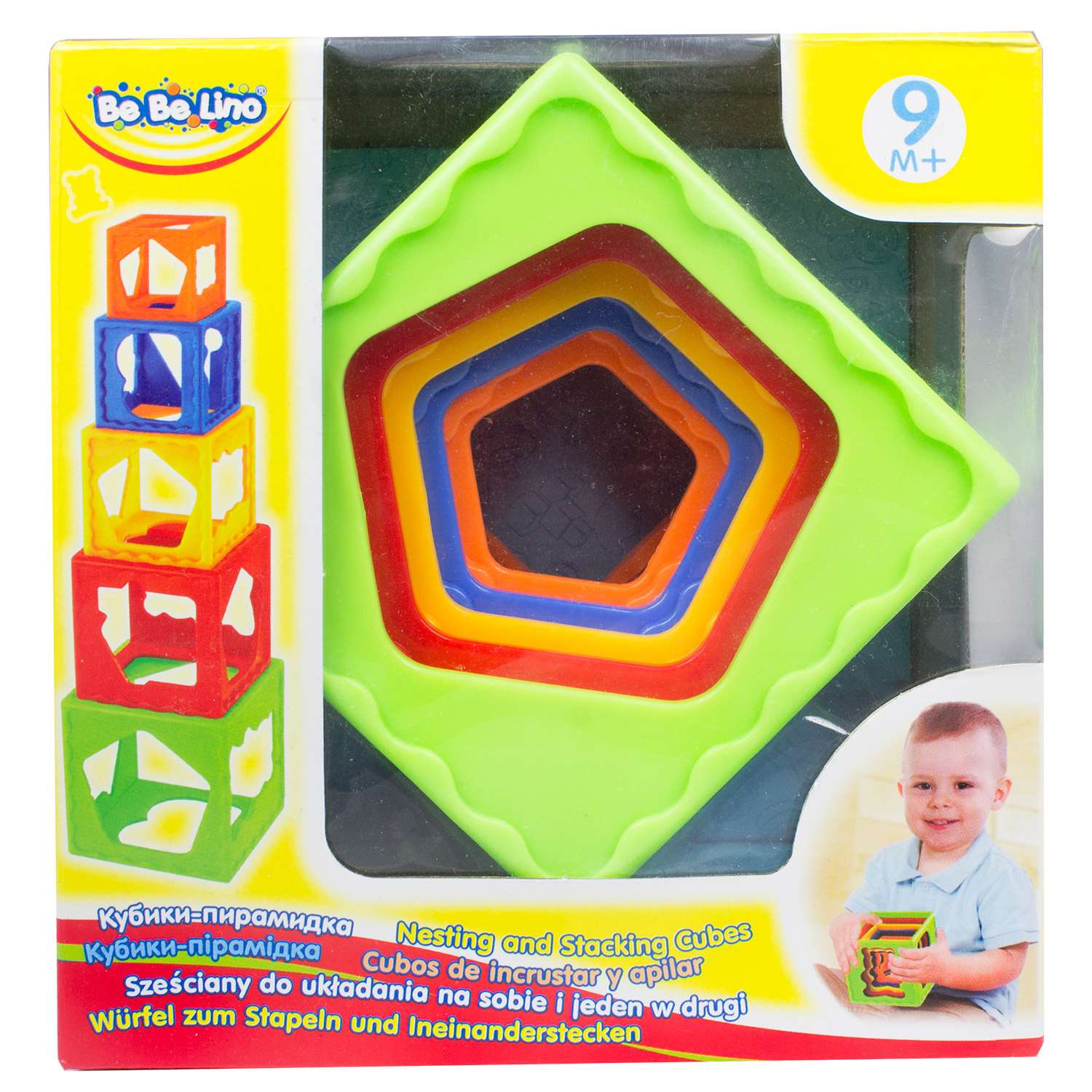 Игрушка ToysLab (Bebelino) Кубики пирамидка - фото 4