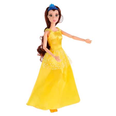 Кукла Карапуз София принцесса в желтом платье 29см с аксессуарами на блистере 271609
