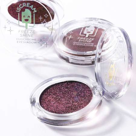 Тени для век ISCREAM Freeze shine дуохром тон 02 (magenta silk)