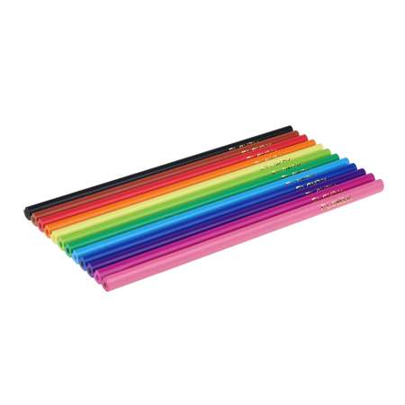 Набор цветных карандашей CLIPSTUDIO в форме сердца 12 штук точилка в комплекте