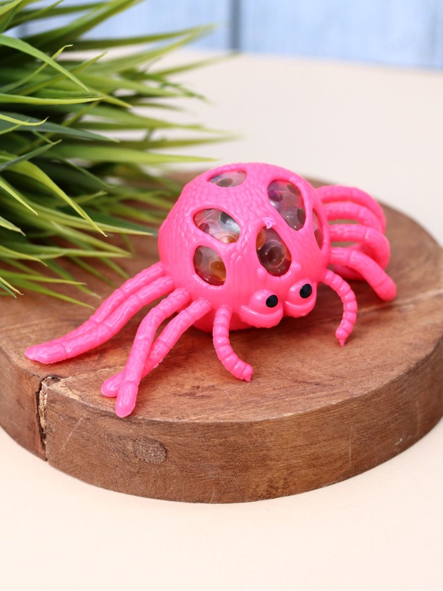 Мялка-антистресс iLikeGift Squeeze spider pink - фото 1
