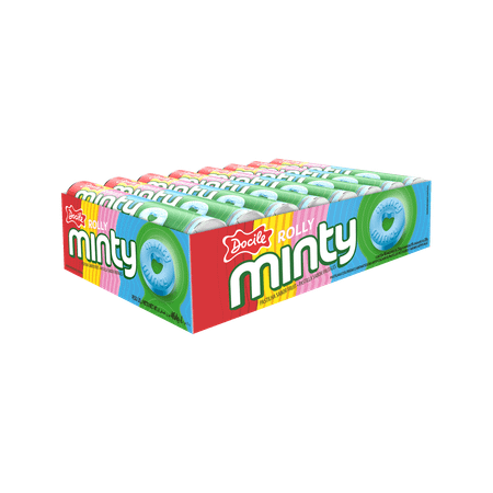 Конфеты Docile Rolly minty fruit Мятные фрукты 29г 16шт