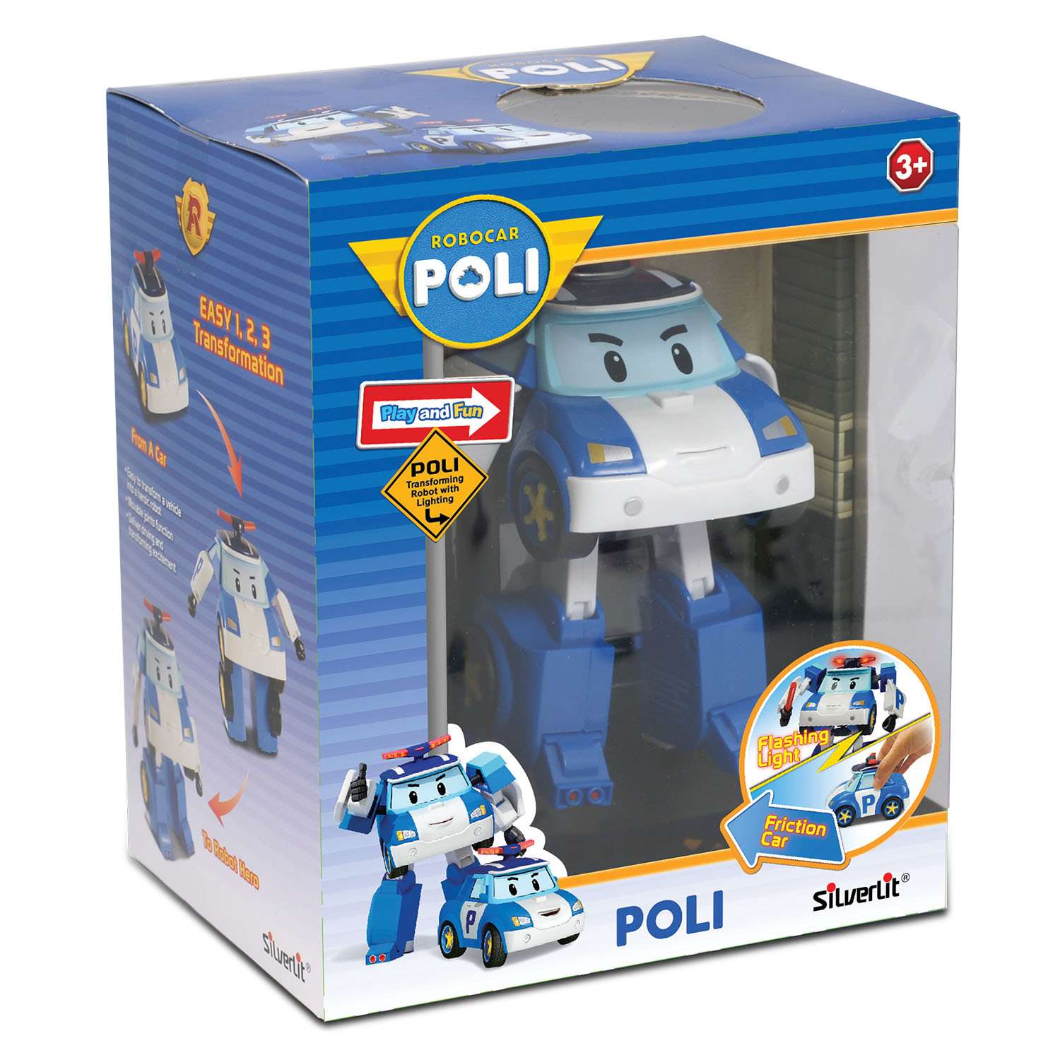Машинка-трансформер POLI Poli 12,5 см 83093/94 - фото 2
