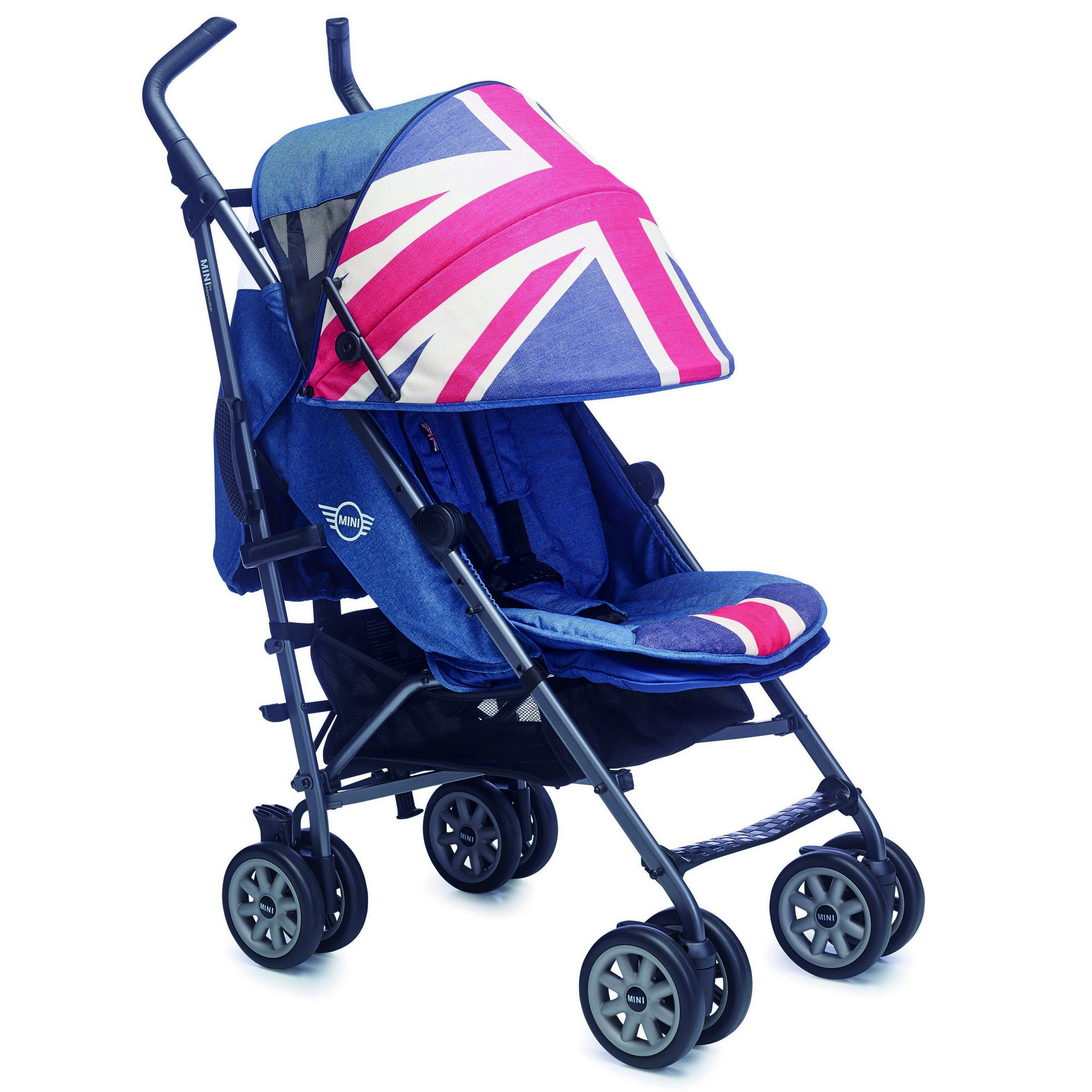 Коляска Easywalker Mini Buggy XL Union Jack Vintage c бампером - фото 2