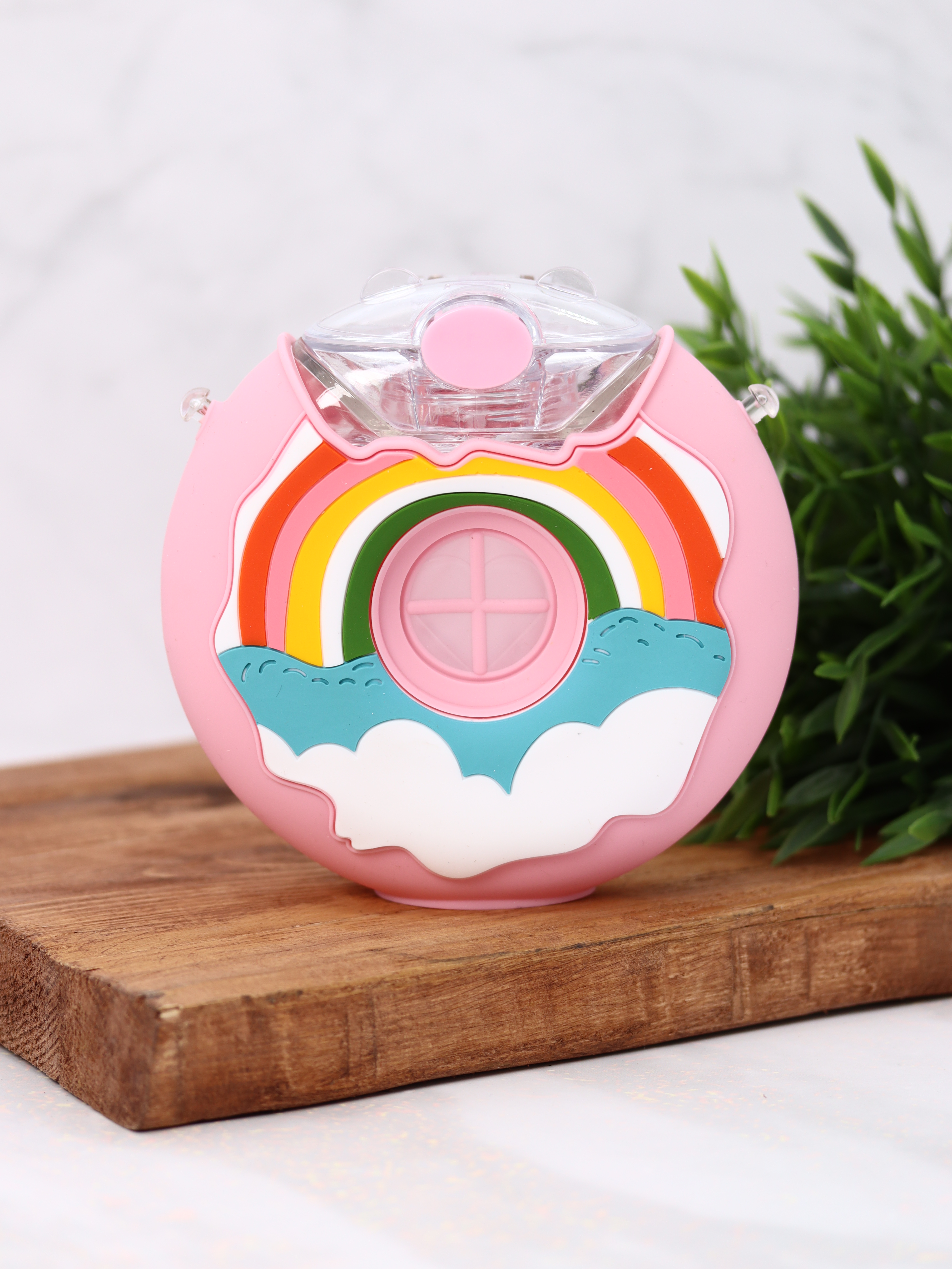 Бутылка для воды спортивная iLikeGift Rainbow donut pink 380 мл - фото 6