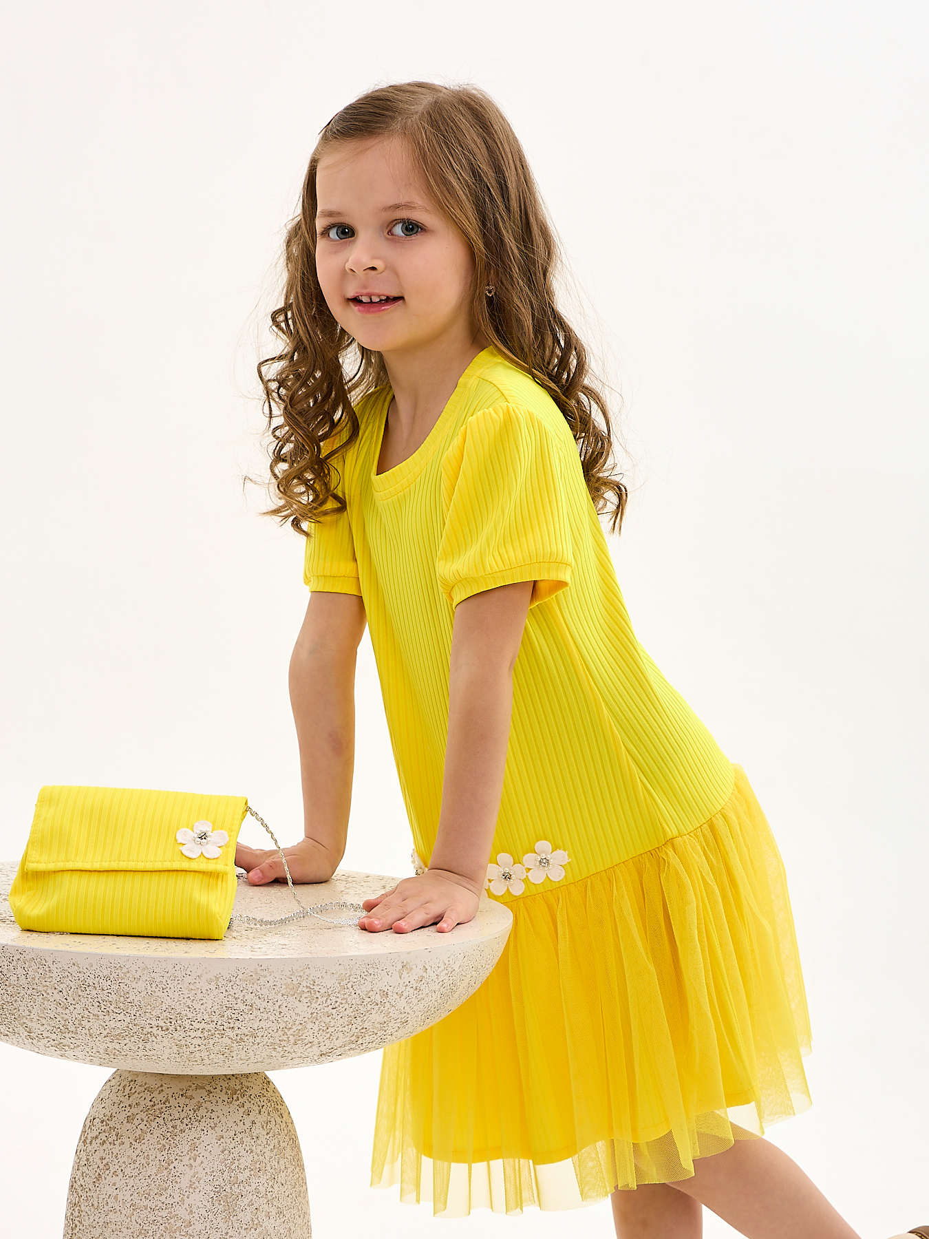 Платье Mil Art kids 1902201542DRESS-BAG-YELLOW - фото 2