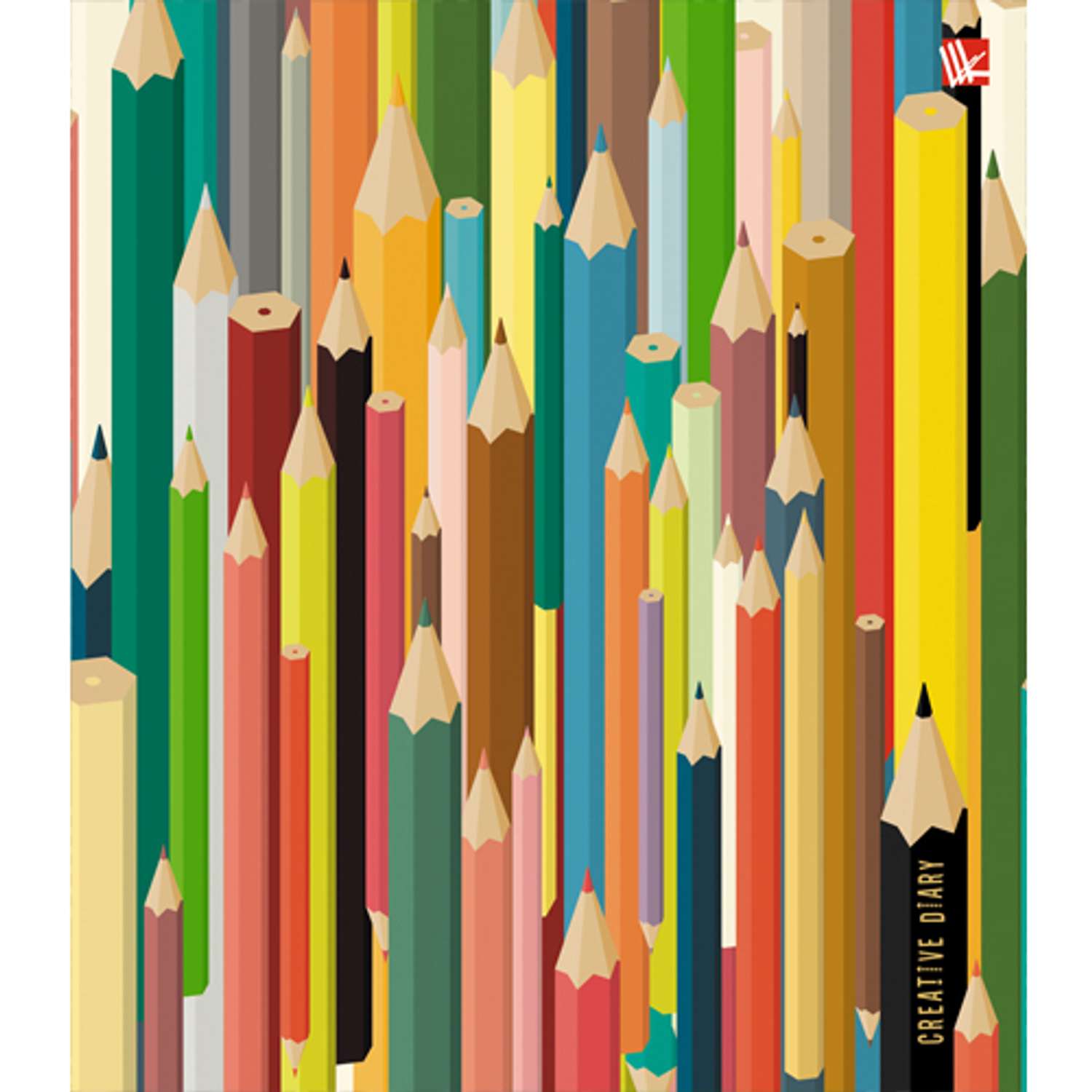 Ежедневник с раскрасками Listoff Цветные карандаши 128 листов - фото 1