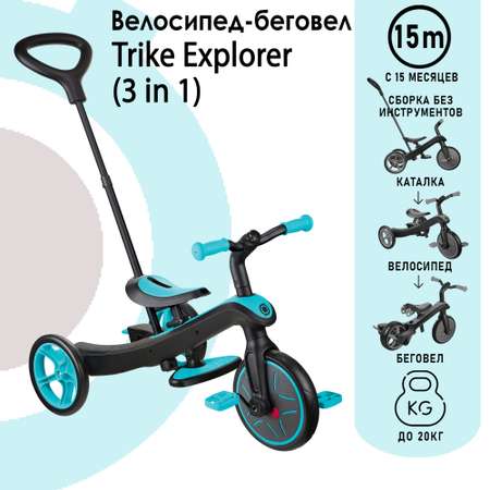 Велосипеды Globber 3-х колесные TRIKE EXPLORER 3 in 1