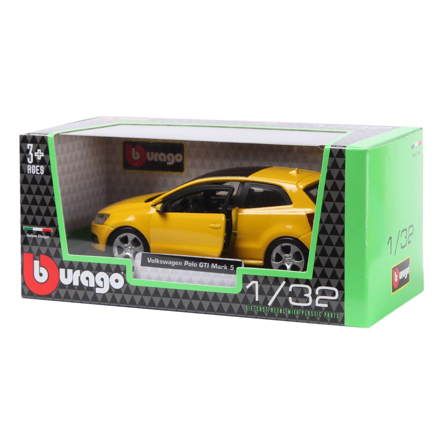 Машина BBurago 1:32 Volkswagen Polo Mark 18-43034 18-43034 - фото 2