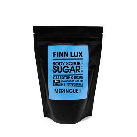 Скраб для тела Finn Lux Скраб сахарный мерцающий с шиммером Meringue 250 г