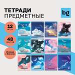 Комплект предметных тетрадей BG 12 шт 48л My Sky