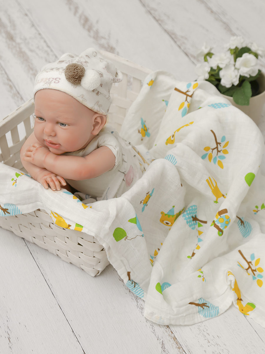 Пеленка муслиновая Baby Nice для новорожденных 120х120 - фото 2